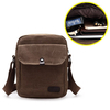 Vintage Casual Canvas Crossbody Bag Big Capacity Multifunctional Shoulder Bag For Men