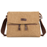 Vintage Casual Canvas Message Bag Sling Bag Shoulder Bag Crossbody Bag For Men