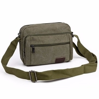 Vintage Casual Crossboay Bag Canvas Durable Square Shoulder Bag