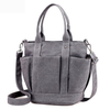 Vintage Casual Crossbody Shoulder Bag Dual-Use Handbag Canvas Solid Bucket Bag