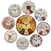 Vintage Chic Retro Wooden Round Digital Wall Clock Decor Gifts Rustic Kitchen