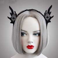 Vintage Cosplay Headband Retro Wizard Ear Lace Headwear Headband