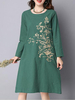 Vintage Embroidery Women Dresses