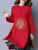 Vintage Ethnic Embroidery Print Dresses