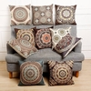Vintage Flower Cotton Linen Throw Pillow Case Waist Cushion Cover Bags Home Sofa Car Decor
