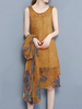 Vintage Flowy Chiffon Two Pieces Set Dresses