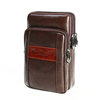 Vintage Genuine Leather Casual Crossbody Shoulder Phone Bag Waist Bag For Men