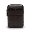 Vintage Genuine Leather Vertical Casual Crossbody Shoulder Bag Waist Bag For Men