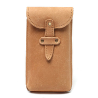 Vintage Genuine Leather Waist Bag Business Solid Crossbody Bag For Men