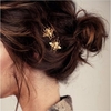 Vintage Hair Clip Elegant Golden Bee Side Clip Hairpin Metal Headwear Hair Accessories