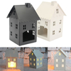 Vintage Iron House Lantern Candle Tea Light Holder Wedding Table Living Room Home Decor