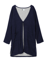 Vintage Long Sleeve Loose Cotton Cardigan Coat For Women