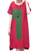 Vintage Loose Patchwork Printed Dresses For Women