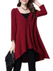 Vintage Loose Solid High Low Long Sleeve Women Cardigan