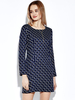 Vintage Plaid Checked Long Sleeve Casual Slim Dress