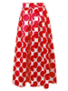 Vintage Polka Dot Print High Waist Maxi Skirt For Women