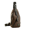 Vintage PU Leather Casual Crossbody Shoulder Sling Bag Chest Bag For Men