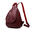 Vintage PU Leather Chest Bag Outdoor Backpack Shoulder Bag For Women