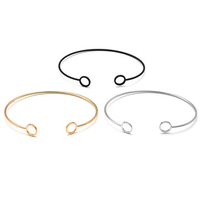 Vintage Simple Geometric Circle Opening Bracelet for Women