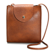 Vintage Solid Color PU Leather Phone Bag Crossbody Bag Bucket Bag