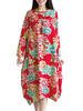Vintage Women Baggy Long Sleeve Floral Printed Dresses
