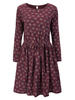 Vintage Women Floral Printed Long Sleeve Dress