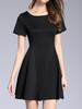 Vintage Women Hepburn Style Short Sleeve Mini Dresses