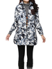 Vintage Women Long Sleeve Floral Printed Mid-Long Coat