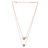 Vintage Women Necklace Multiple Rhinestone Ball Necklace