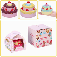 Vlampo Squishy Layer Birthday Cake Slow Rising Original Packaging Box Gift Collection Decor Toy