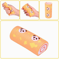Vlampo Squishy Panda Swiss Roll Kawaii Sponge Cake Toy Slow Rising Original Packaging Collection Gift Decor