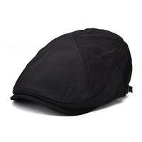 VOBOOM Men Women Retro Peaked Cap Beret Forward Cap Visor Solid Hat