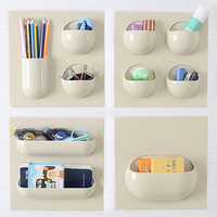 Wall Storage Basket Bathroom Kitchen Study Creative Hanger Holder Multifunctional Box Organizer