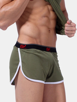 WANGJIANG Casual Mesh Breathable Sport Boxers Shorts Sleepwear for Men