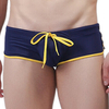 WANGJIANG Drawstring Boxer Patchwork Swimsuits