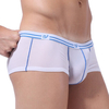 WANGJIANG Ice Silk Thin Breathable Sexy U Convex Boxer Briefs for Men