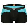 WANGJIANG Sexy Mesh Nylon Stitching Breathable U Convex Boxer Underwear for Men