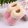 Warm Waterproof Floor Home Slipper Casual PU Soft House Slippers