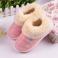 Warm Waterproof Floor Home Slipper Casual PU Soft House Slippers