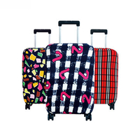 Washable Luggage Cover Colorful Elastic Suitcase Cover