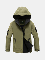 Water Resistant Windproof Hooded Jacket