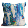 Watercolor Horse Pattern Cotton Linen Throw Pillow Case Waist Cushion Cover Bags Home Sofa Car Decor