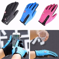 Waterproof Men Women Ski Warm Gloves Polyester Full Finger Screen Touch Driving Antiskid Mittens