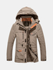 Waterproof Multi-Pockets Detachable Hood Jacket for Men