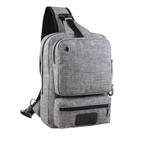 Waterproof Nylon Chest Bag Casual Business Shoulder Crossbody Bag For Men