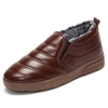 Waterproof Plaid Fur Lining Slip On Warm Casual Shoes