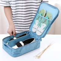 Waterproof Portable Shoe Storage Bag Organizer Zip Folding Travel Pouch Case