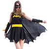 Wave Cut Black Bat Halloween Cosplay Animation Game Uniform Temptation Costumes