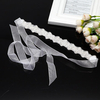Wedding Bridal Crown Hairband Rhinestone&Ribbon Flower Hair Accessories