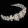 Wedding Bridal Jewelry Rhinestone Crystal Pearl Headpieces Zircon Tiara Crown Headband